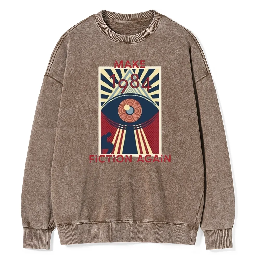 Pagewings Nineteen Eighty-Four Unisex Washed Sweatshirt
