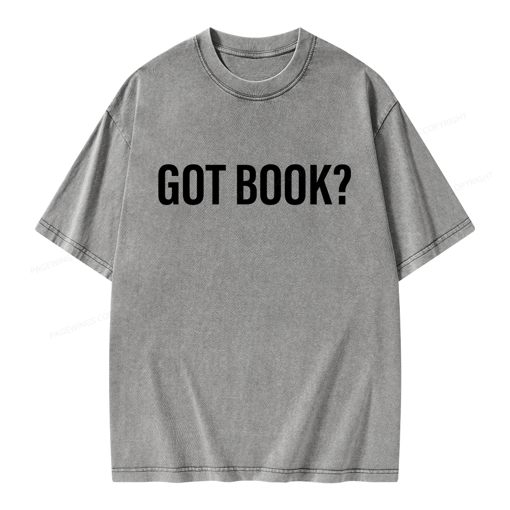 Pagewings Got Book Unisex Washed T-shirt