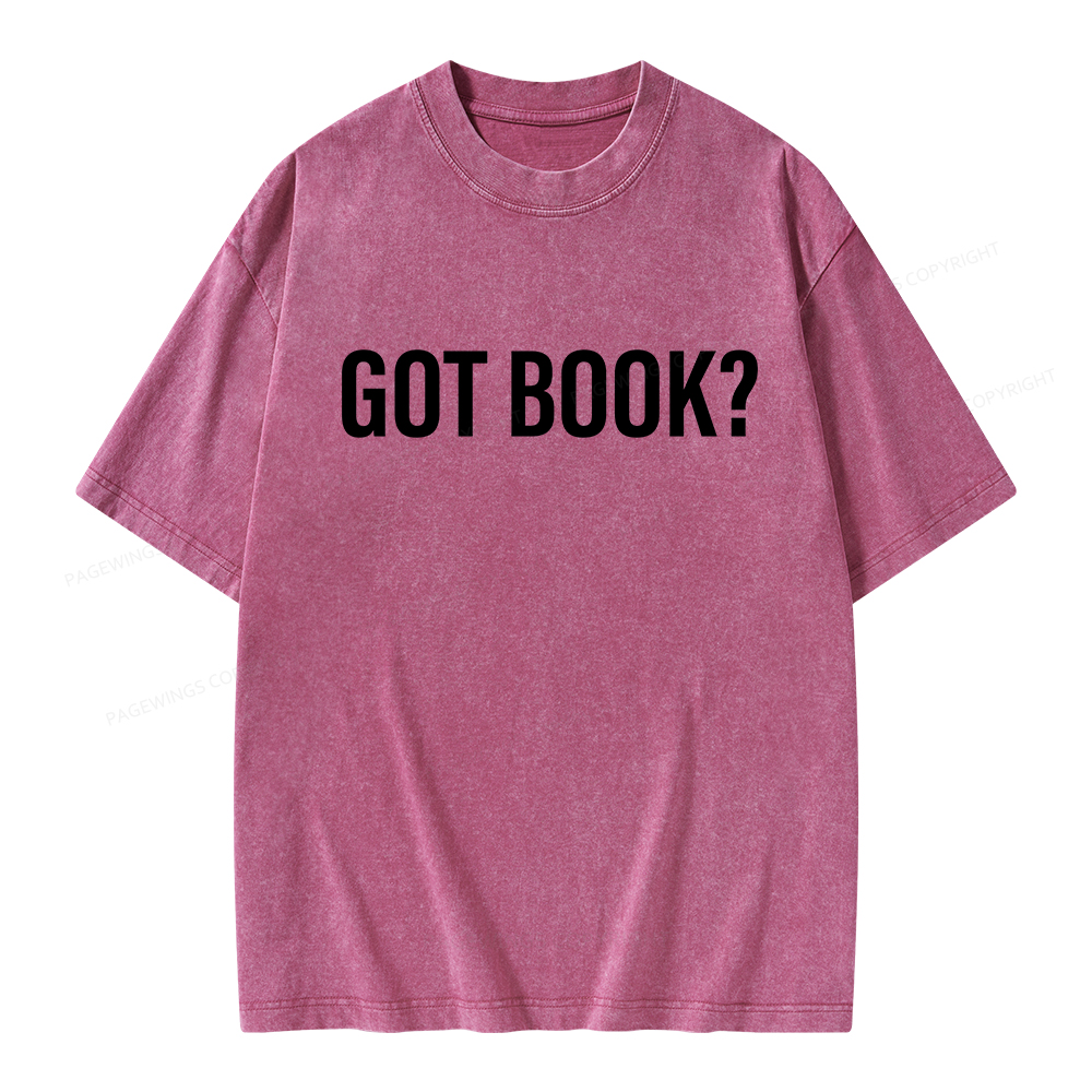 Pagewings Got Book Unisex Washed T-shirt