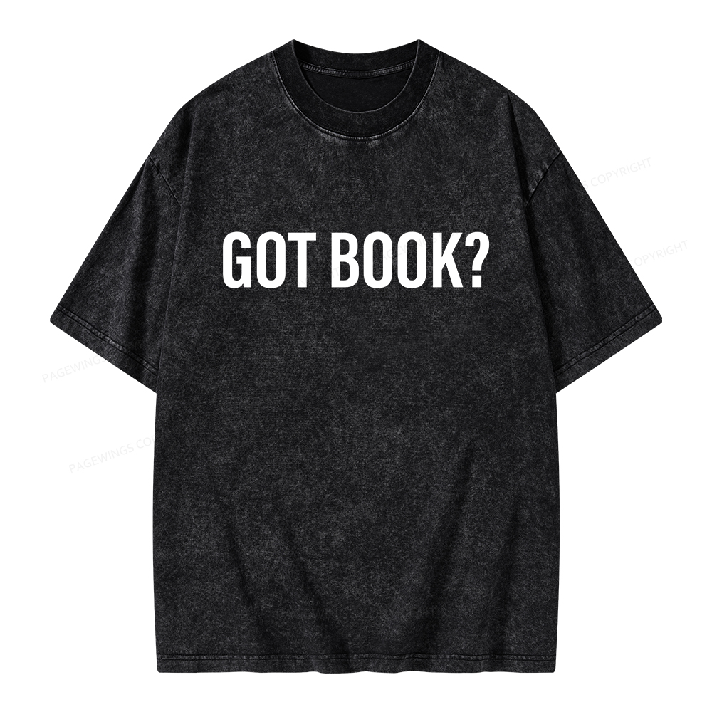Pagewings Got Book Unisex Washed T-shirt