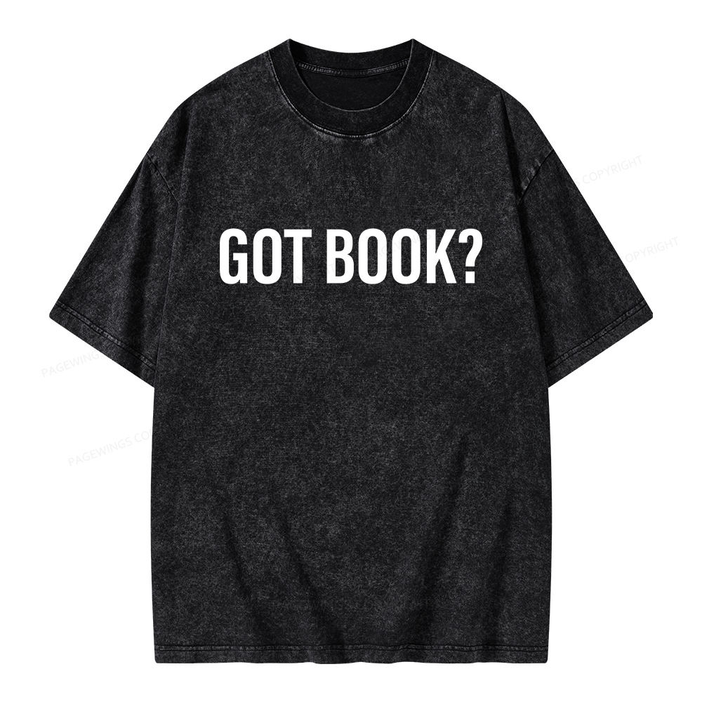 Pagewings Got Book Unisex Washed T-shirt