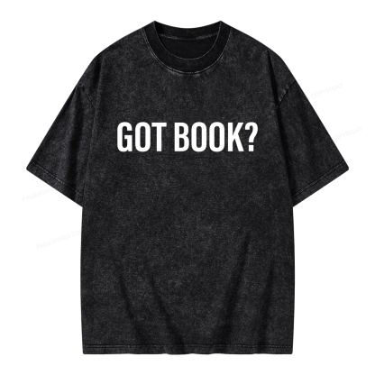 Pagewings Got Book Unisex Washed T-shirt