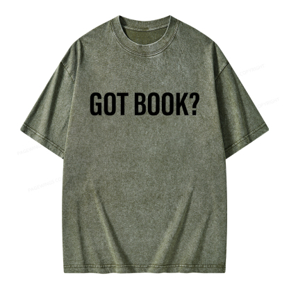 Pagewings Got Book Unisex Washed T-shirt