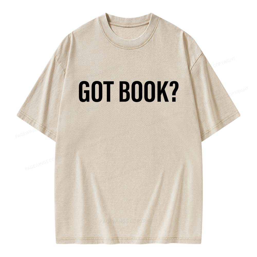 Pagewings Got Book Unisex Washed T-shirt