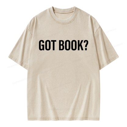 Pagewings Got Book Unisex Washed T-shirt