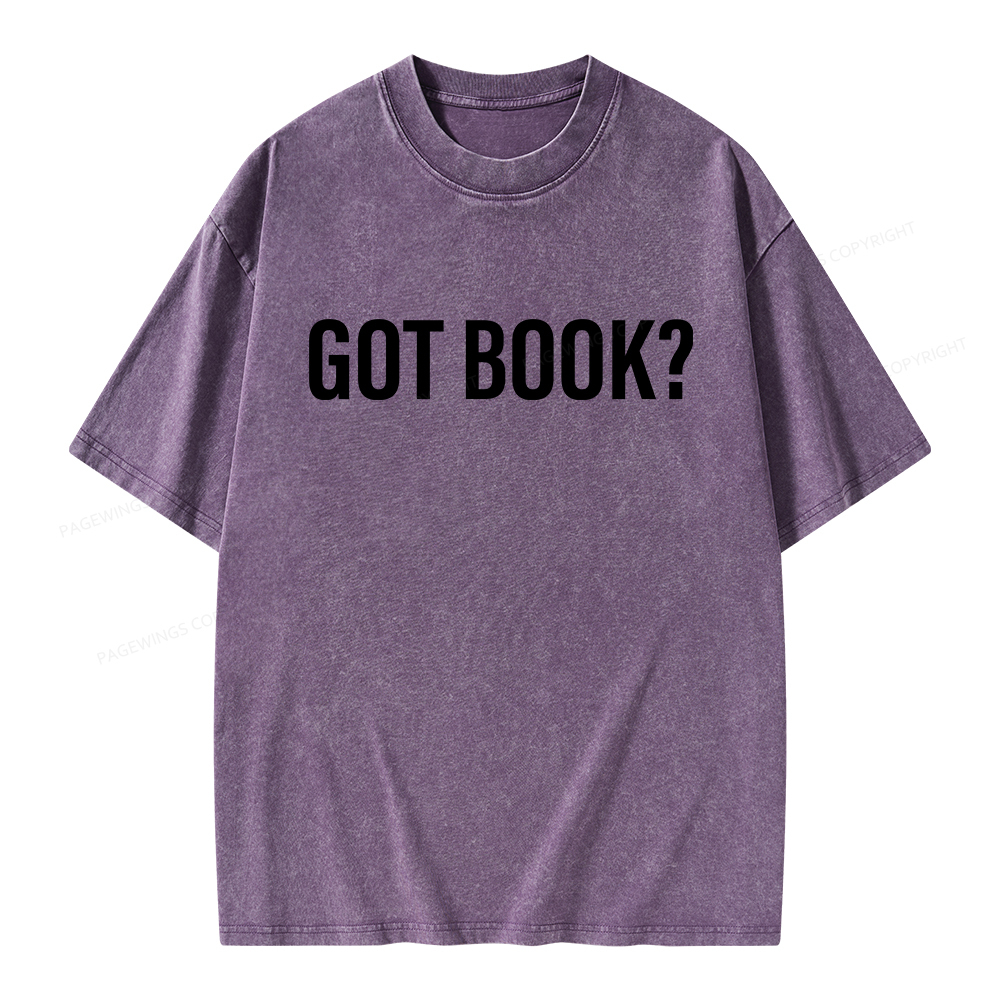 Pagewings Got Book Unisex Washed T-shirt