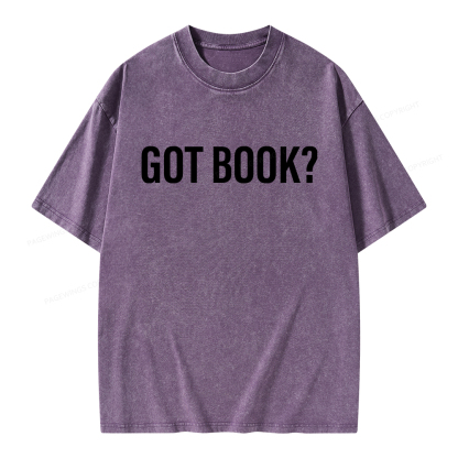 Pagewings Got Book Unisex Washed T-shirt