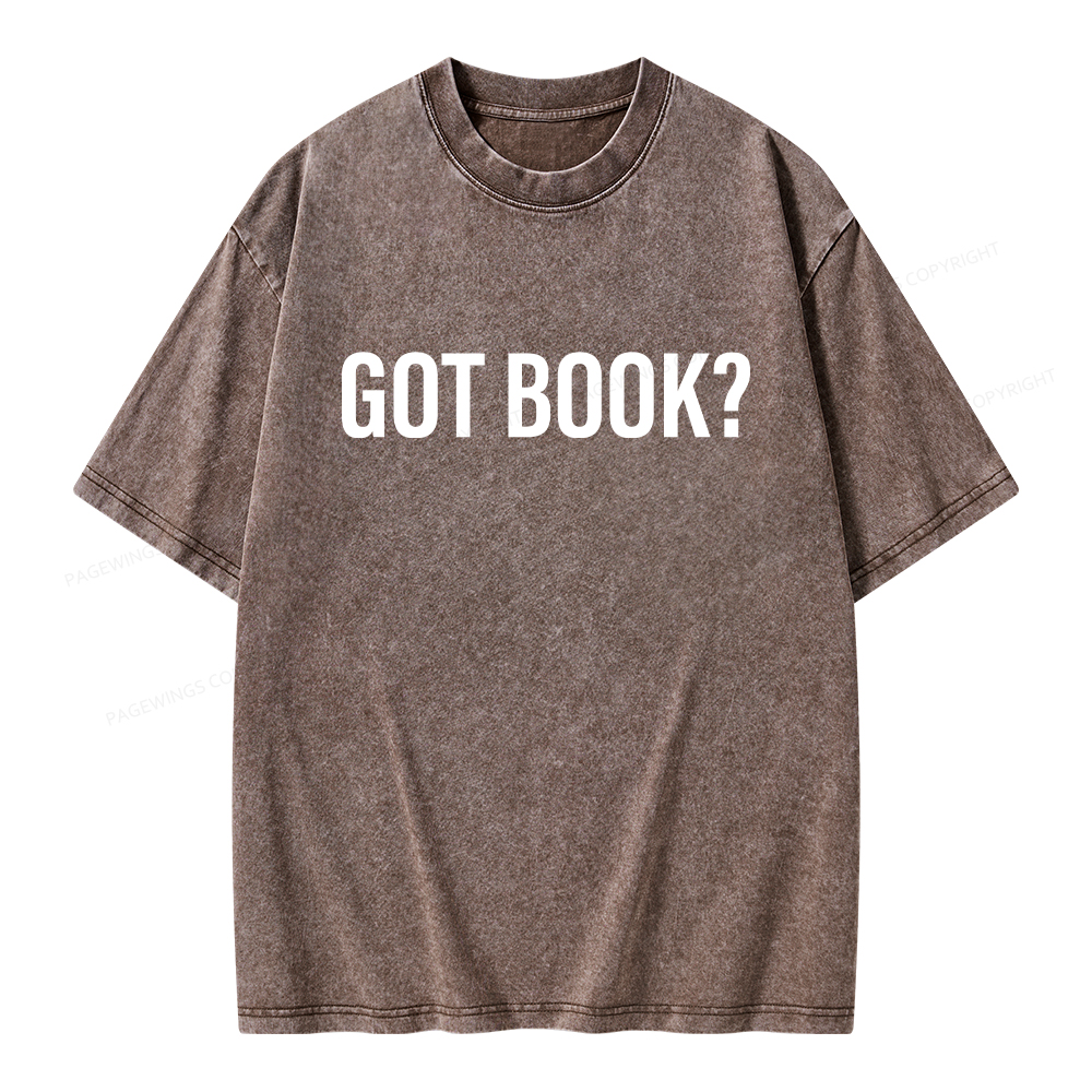 Pagewings Got Book Unisex Washed T-shirt