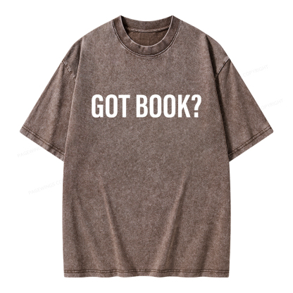 Pagewings Got Book Unisex Washed T-shirt