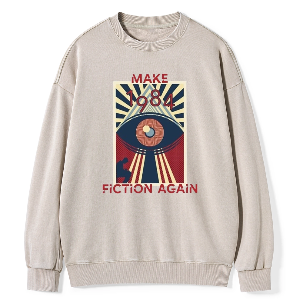 Pagewings Nineteen Eighty-Four Unisex Washed Sweatshirt