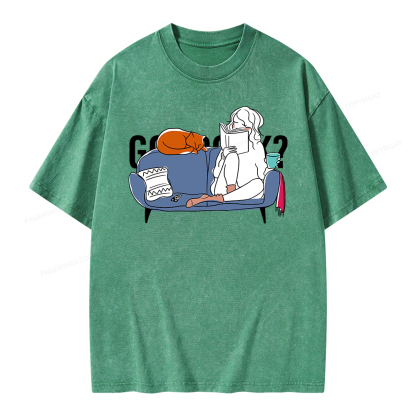 Pagewings Reading Unisex Washed T-shirt