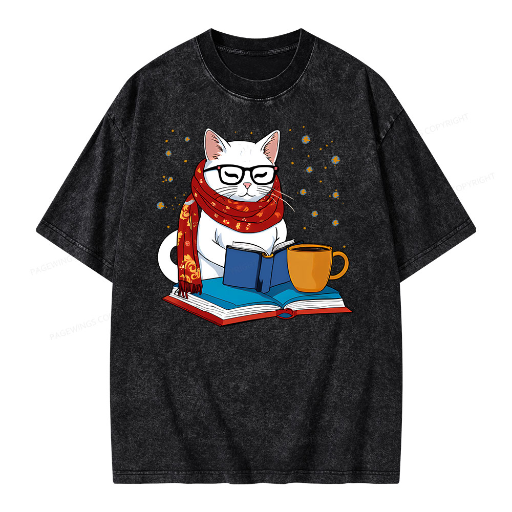 Pagewings Read Good Books Unisex Washed T-shirt