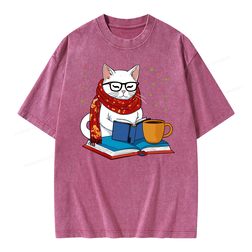 Pagewings Read Good Books Unisex Washed T-shirt