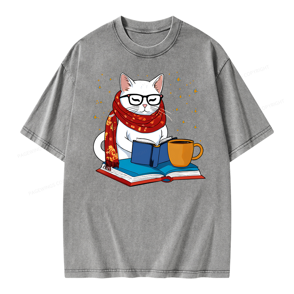 Pagewings Read Good Books Unisex Washed T-shirt