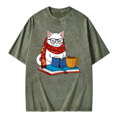 Pagewings Read Good Books Unisex Washed T-shirt