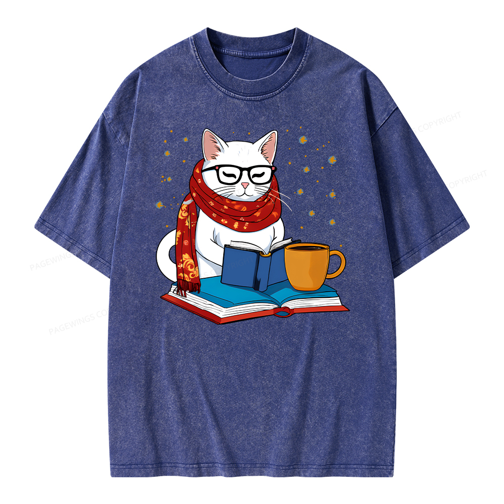 Pagewings Read Good Books Unisex Washed T-shirt