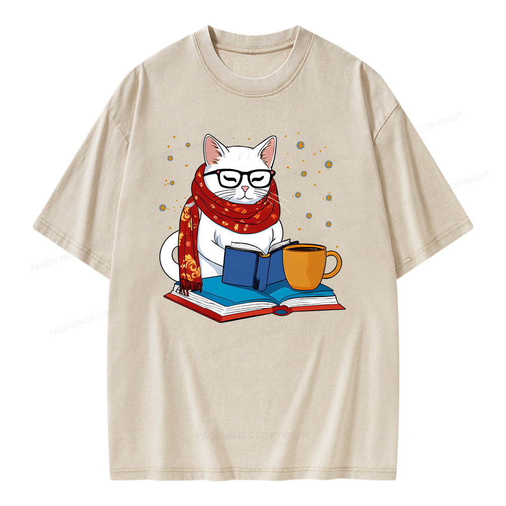 Pagewings Read Good Books Unisex Washed T-shirt