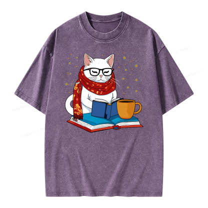 Pagewings Read Good Books Unisex Washed T-shirt