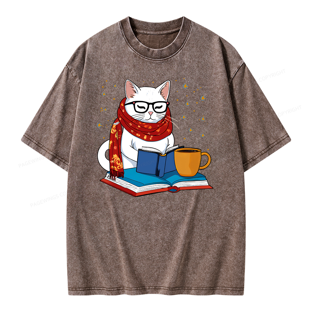 Pagewings Read Good Books Unisex Washed T-shirt