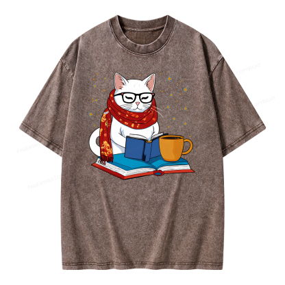 Pagewings Read Good Books Unisex Washed T-shirt
