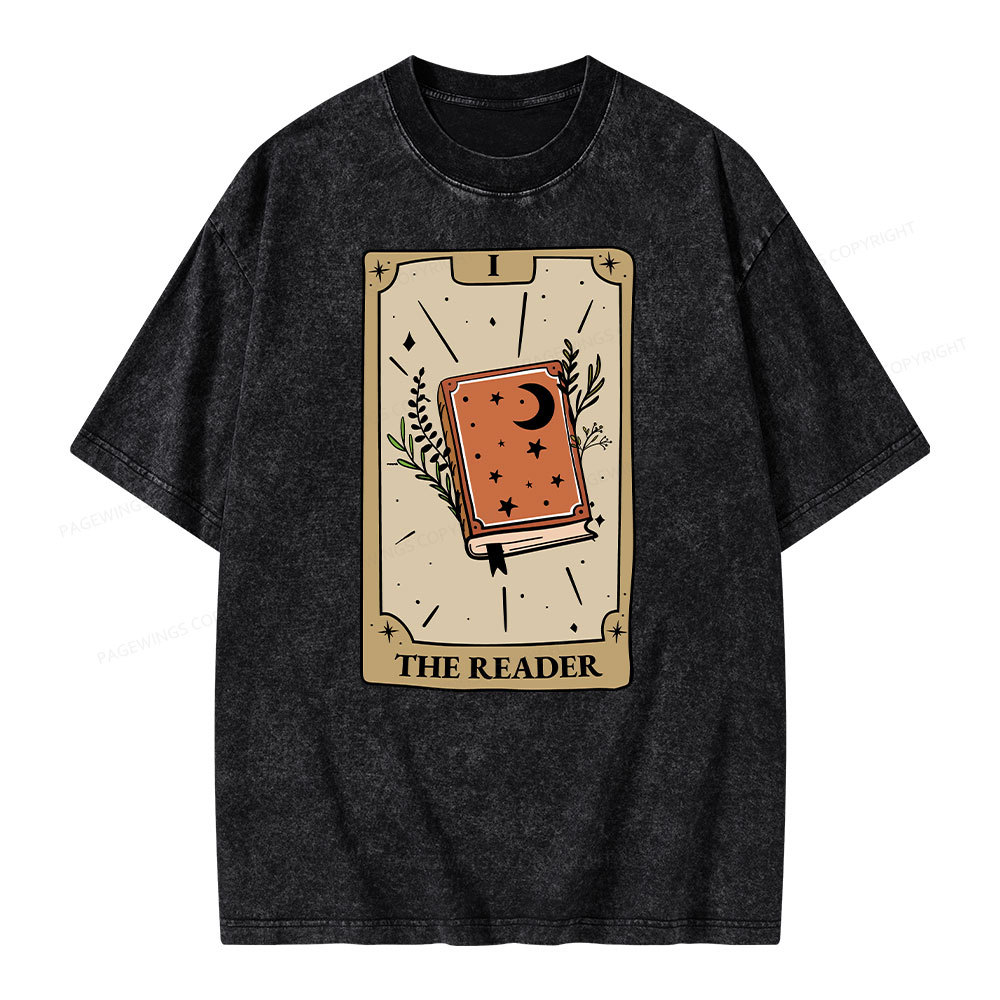 Pagewings The Reader Unisex Washed T-shirt