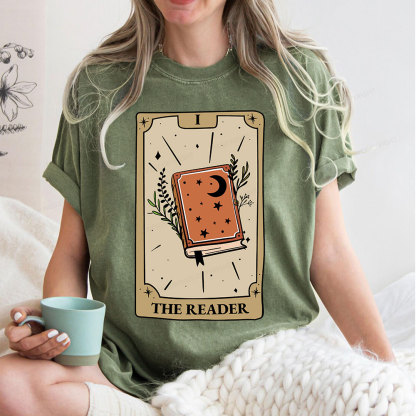 Pagewings The Reader Unisex Washed T-shirt