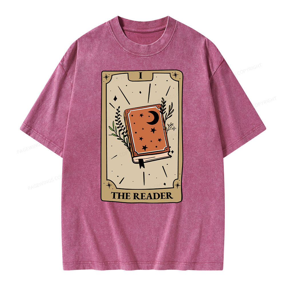 Pagewings The Reader Unisex Washed T-shirt