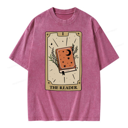 Pagewings The Reader Unisex Washed T-shirt