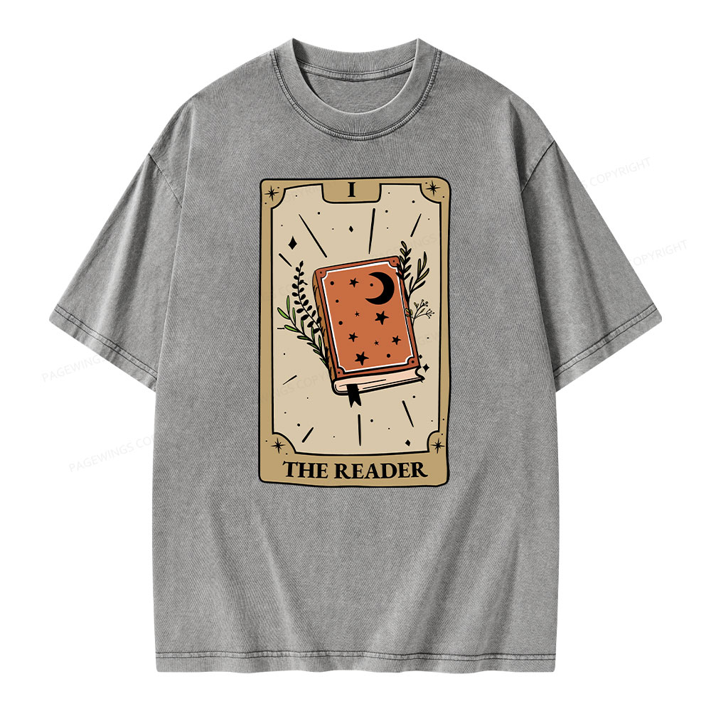 Pagewings The Reader Unisex Washed T-shirt