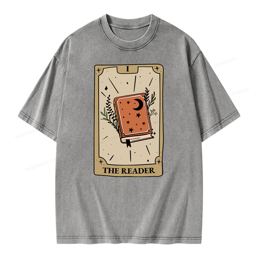 Pagewings The Reader Unisex Washed T-shirt