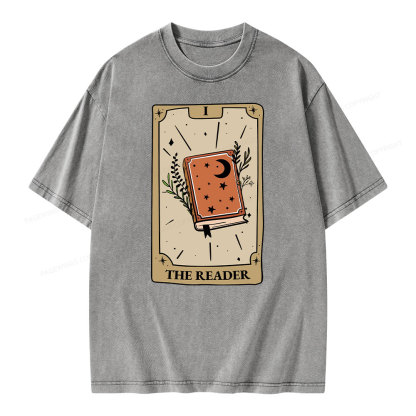 Pagewings The Reader Unisex Washed T-shirt