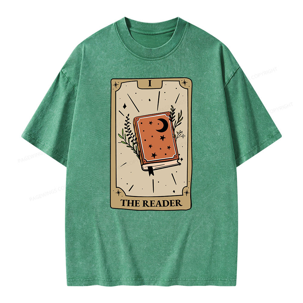 Pagewings The Reader Unisex Washed T-shirt