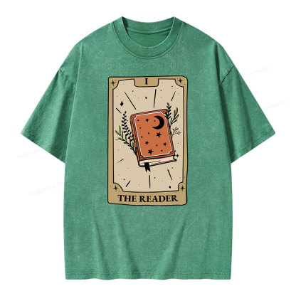 Pagewings The Reader Unisex Washed T-shirt