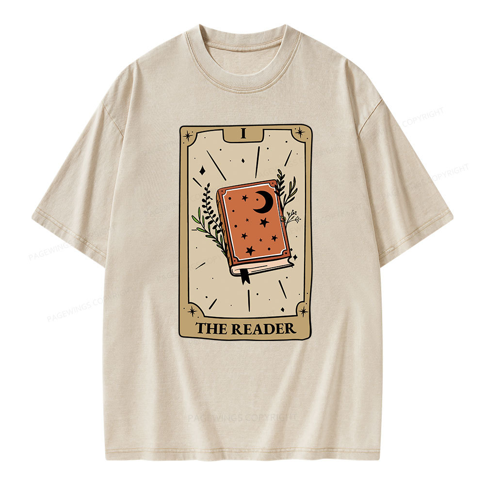 Pagewings The Reader Unisex Washed T-shirt