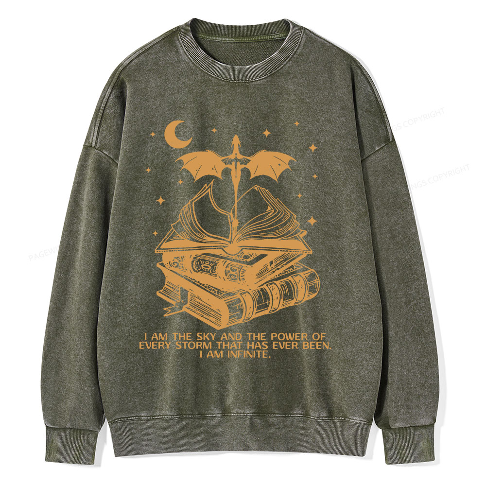 Pagewings Fourthwing Unisex Washed Sweatshirt