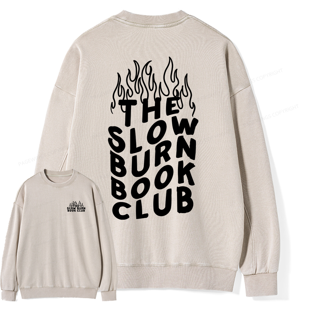 Pagewings Booktok Alt Clothes Aesthetic Book Shirt Unisex Washed Sweatshirt