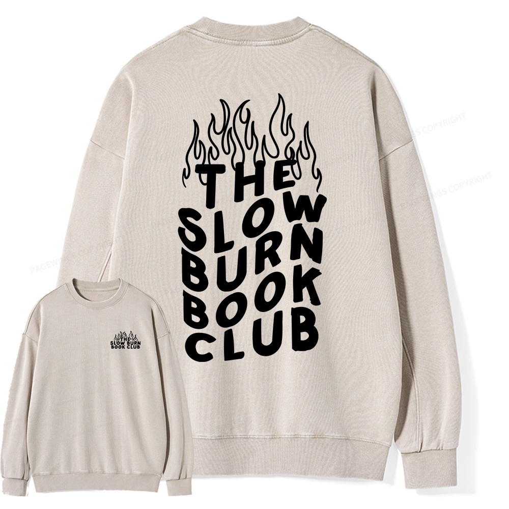 Pagewings Booktok Alt Clothes Aesthetic Book Shirt Unisex Washed Sweatshirt