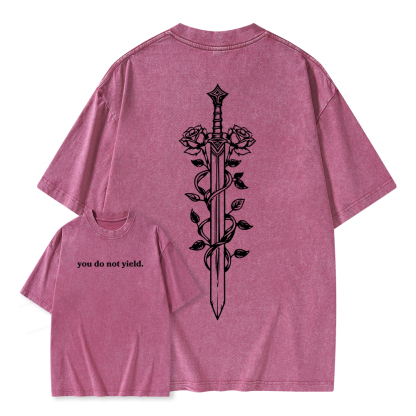 Pagewings Throne of Glass Merch, TOG Shirt, Aelin Galathynius Unisex Washed T-shirt