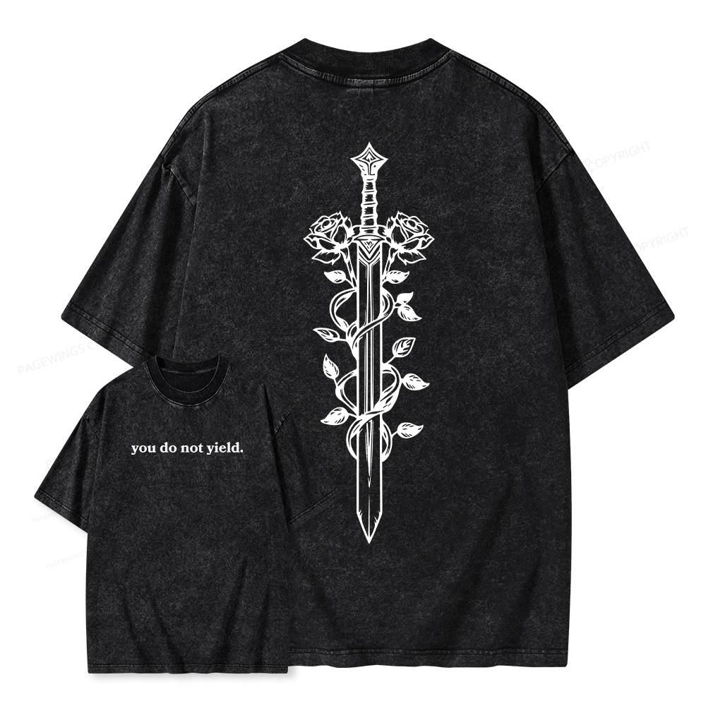 Pagewings Throne of Glass Merch, TOG Shirt, Aelin Galathynius Unisex Washed T-shirt