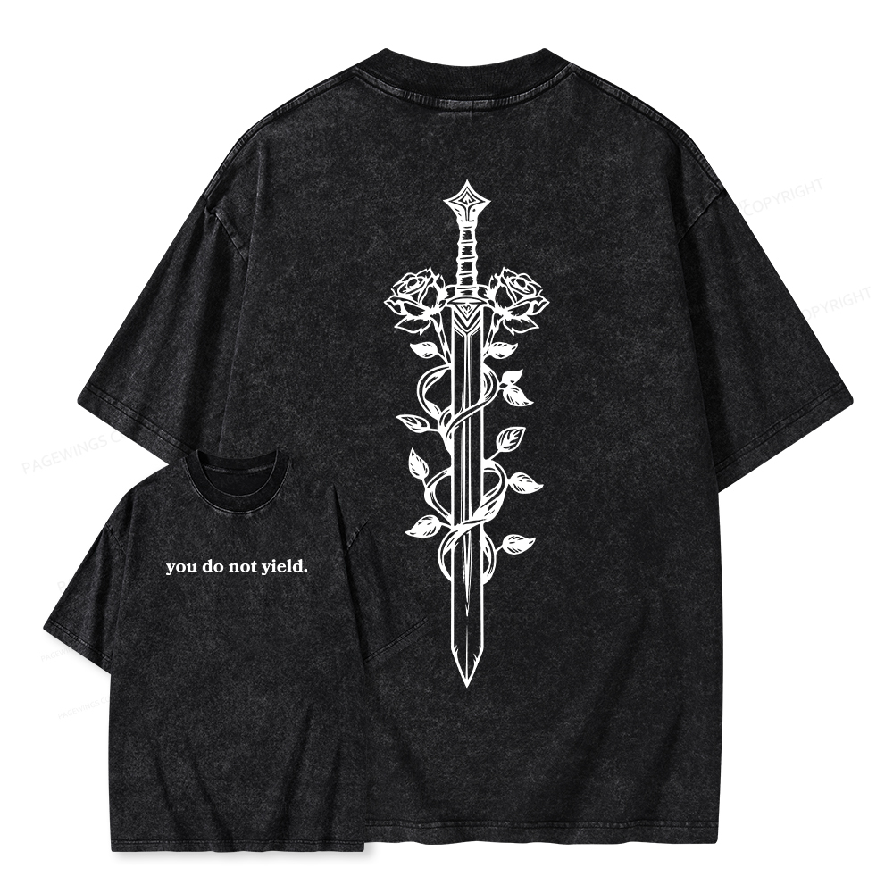 Pagewings Throne of Glass Merch, TOG Shirt, Aelin Galathynius Unisex Washed T-shirt