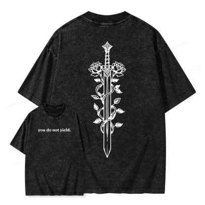 Pagewings Throne of Glass Merch, TOG Shirt, Aelin Galathynius Unisex Washed T-shirt