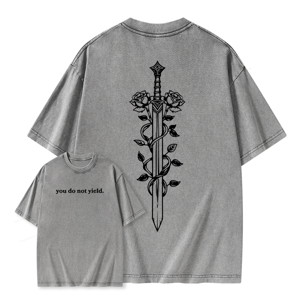 Pagewings Throne of Glass Merch, TOG Shirt, Aelin Galathynius Unisex Washed T-shirt
