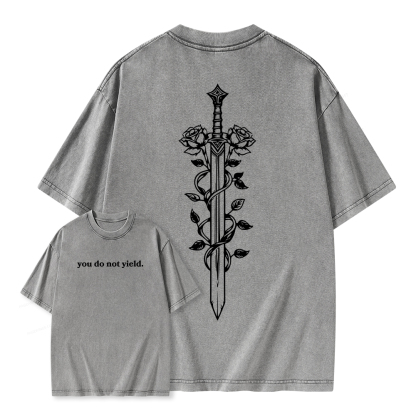 Pagewings Throne of Glass Merch, TOG Shirt, Aelin Galathynius Unisex Washed T-shirt