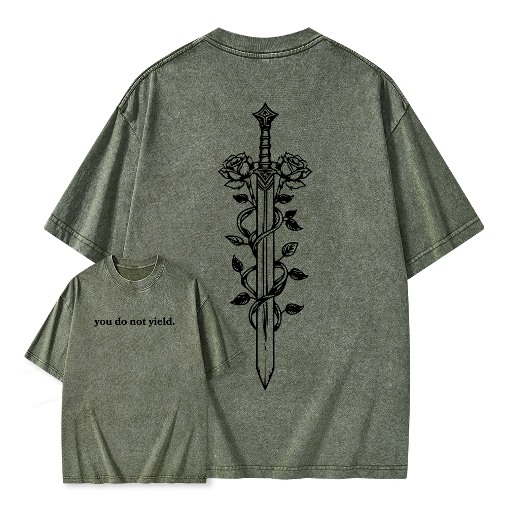 Pagewings Throne of Glass Merch, TOG Shirt, Aelin Galathynius Unisex Washed T-shirt