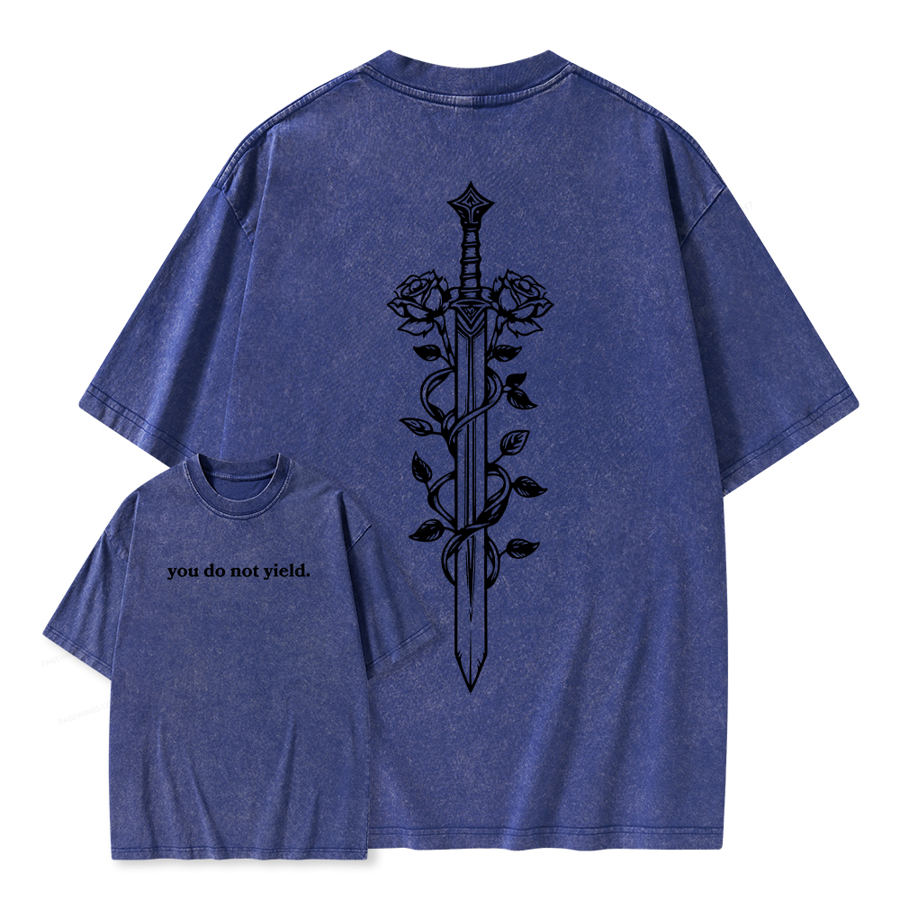 Pagewings Throne of Glass Merch, TOG Shirt, Aelin Galathynius Unisex Washed T-shirt