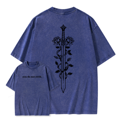 Pagewings Throne of Glass Merch, TOG Shirt, Aelin Galathynius Unisex Washed T-shirt