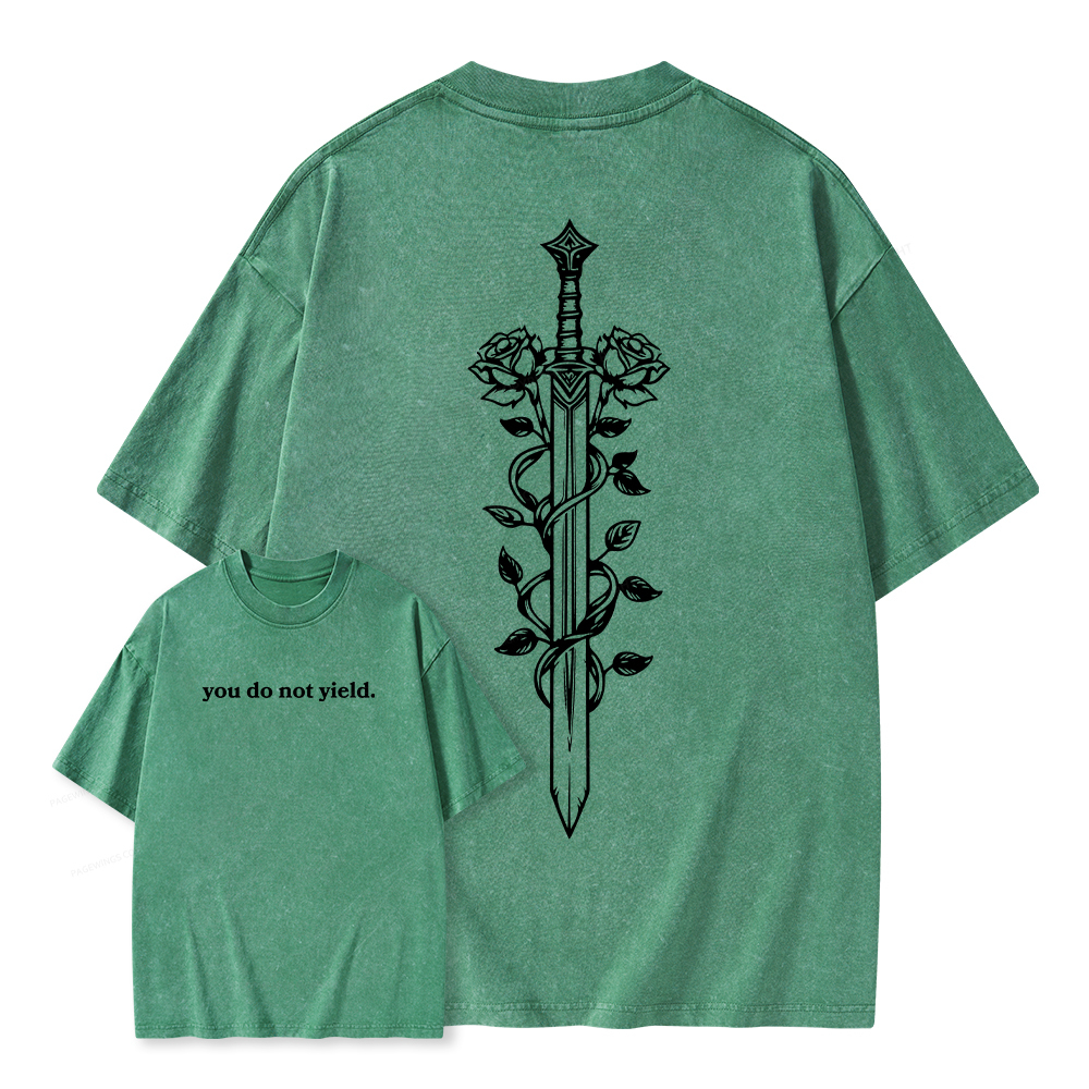 Pagewings Throne of Glass Merch, TOG Shirt, Aelin Galathynius Unisex Washed T-shirt