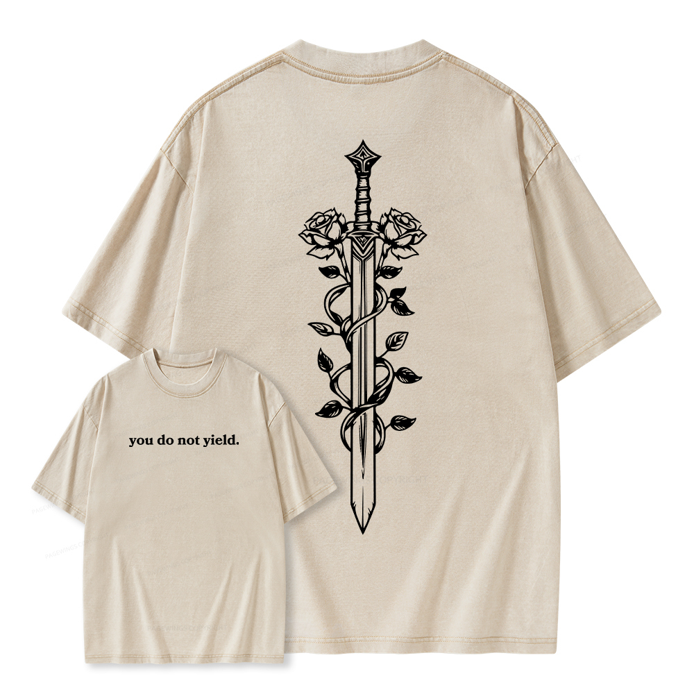 Pagewings Throne of Glass Merch, TOG Shirt, Aelin Galathynius Unisex Washed T-shirt