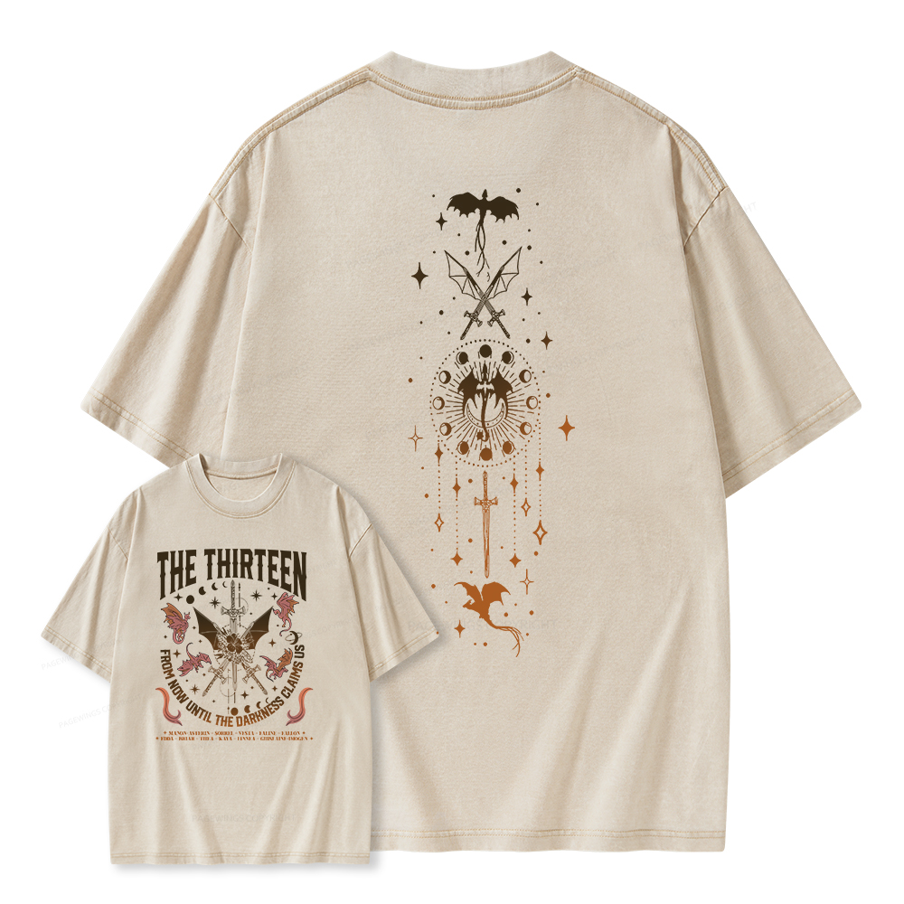 Pagewings The Thirteen Throne Of Glass Shirt Unisex Washed T-shirt