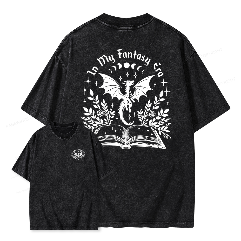 Pagewings In My Fantasy Era Unisex Washed T-shirt